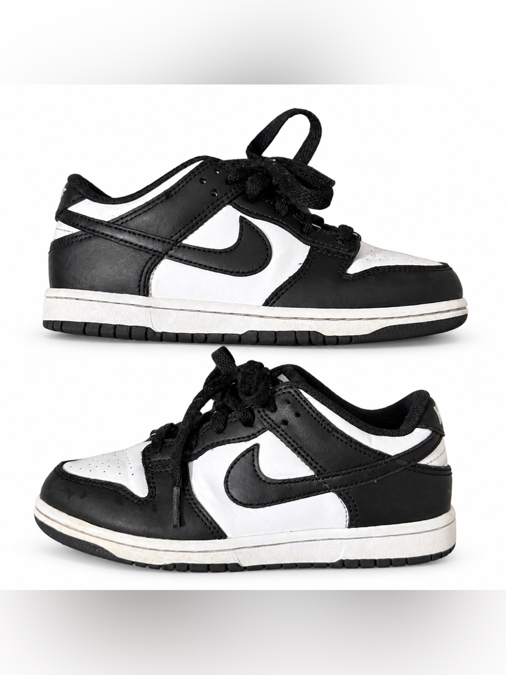 Nike Dunk Low “Panda” – Kids’ Size 2Y